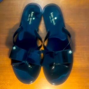 Kate Spade Size 7  Blake Bow with Spade Jellies Sandals Made in Brazil look New